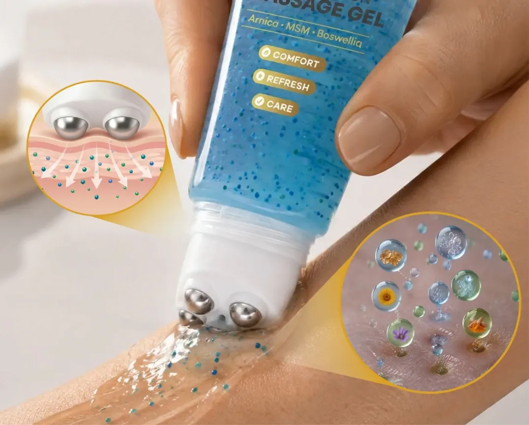 Ingrédients végétaux et minéraux du gel Kinzeno