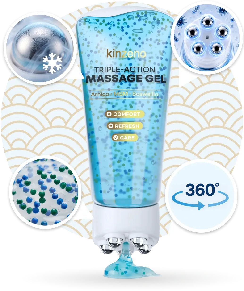 Points forts du Kinzeno Roller Gel